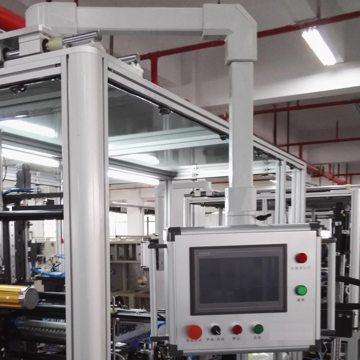 45-series Modular Aluminium Support Arm Systems Suitable for HMI Control Enclosures Maximum Reach 1.5m at a Load of 45kg