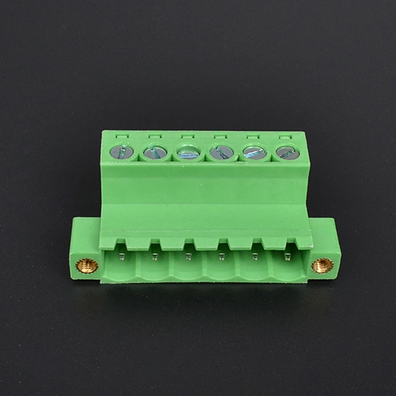 QPS-508S-6P 5.08mm Pitch 2-24 Pin Male and Female Wire Connector Screw Plug-in PCB Terminal Block With Flange