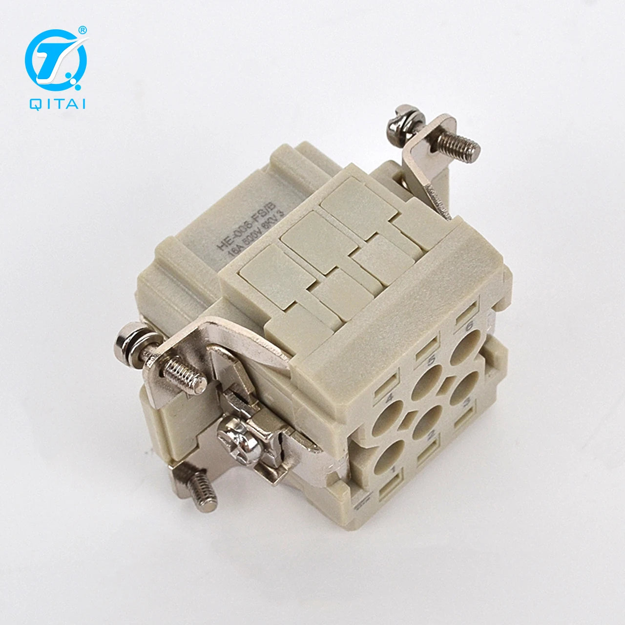 HE-006-FSB  16A 500V  Side Entry High Construction Hood Connector Cable H6B-SKH-2B-M32  Thread Size 2 Bolts