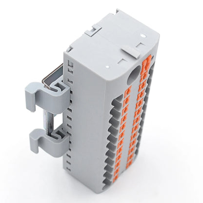 QPTFX 6/24*2.5-D Spring Copper Terminal Block Power Distribution Block DIN Rail Mounted Automotive One-in-Multiple-out