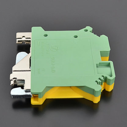 QUKJ-6JD Earth Electrical Terminals Din Rail Screw Include Divider Pieces End Terminal Blocks Terminal Strip
