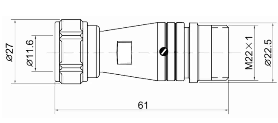 PG20F-3K 3/8 Mental Flexible Pipe Butting Type Socket K Waterproof Connector  2-14 Pin Circular Flange Cable Connector Aviation