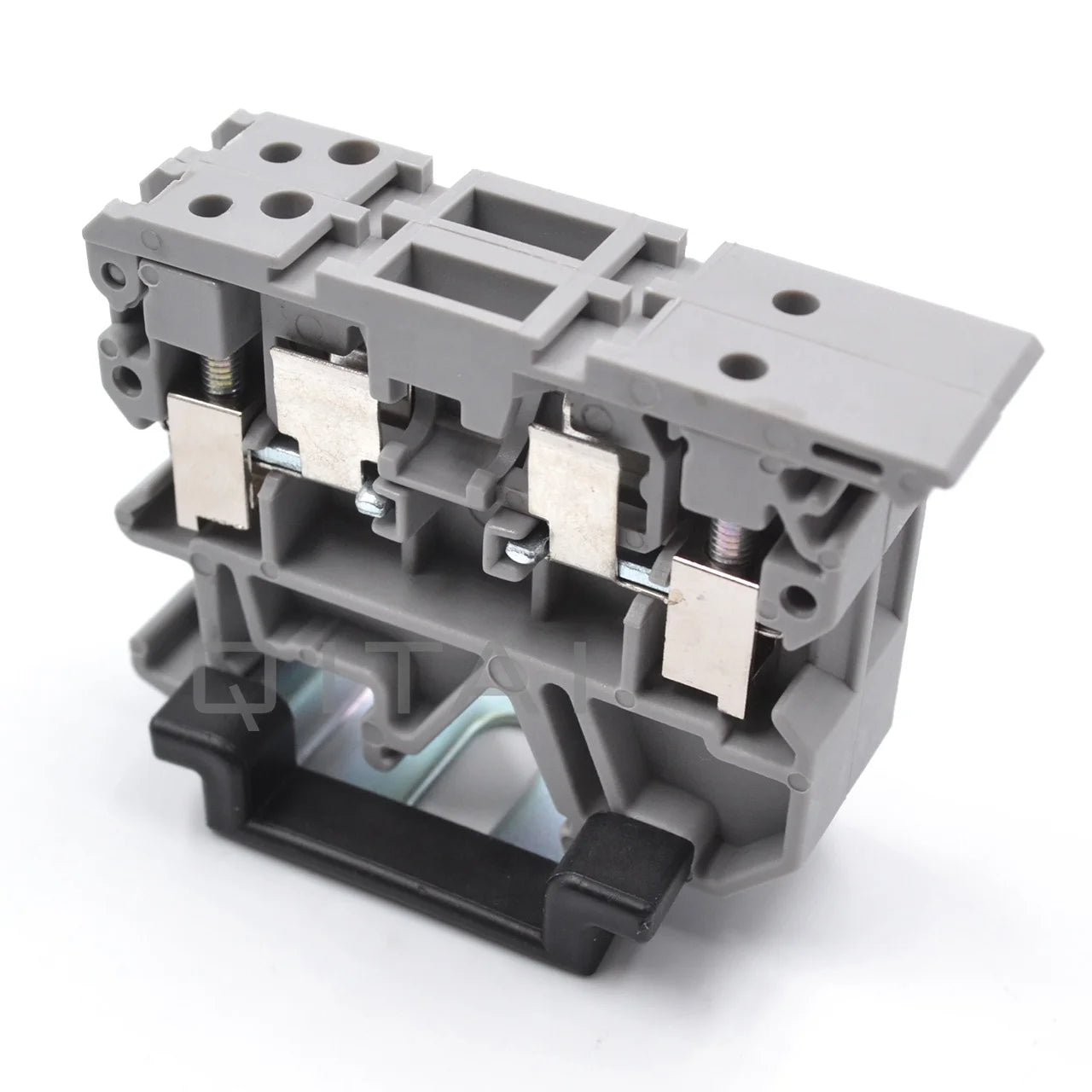 QUKJ-2.5RD  Din Rail  Earth Terminal Block 2-Contacts Spring Cage Ground Terminal Blocks