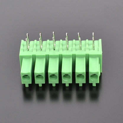 QSP-381R-6P 3.81mm Pitch 6P PCB Terminal Block Connector Green Simple Cheap Durable Male and Female PCB Terminal Blocks Types