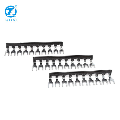 EB 10-8BL 10 Position Terminal Strip Plug-In Bridge Connector Components for Terminal Connection Bar Jumper Strip Blocks