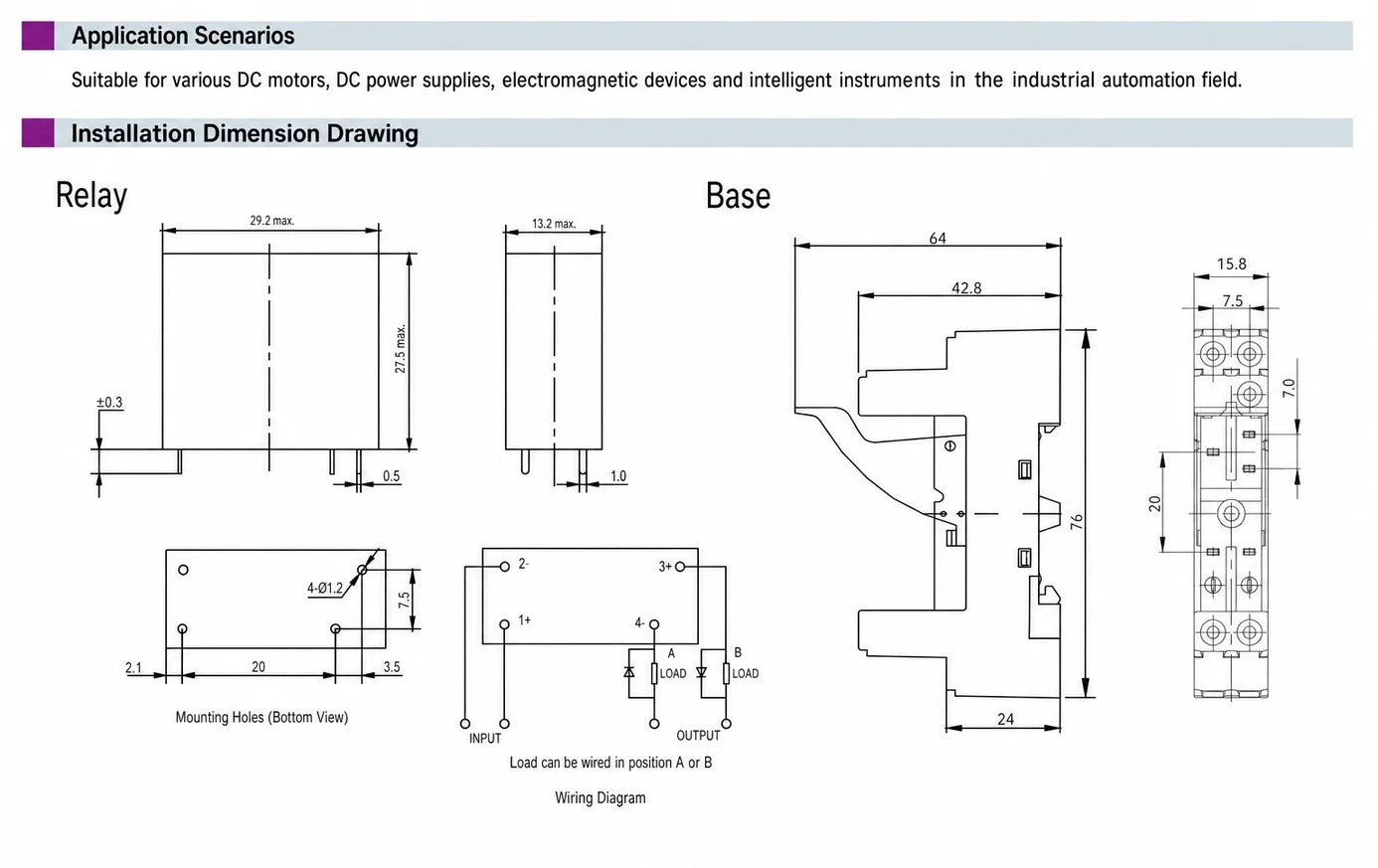 QG3RD50D2-24D PCB Solid State Relay 50-100VDC 2A DC24V DC Output Transistor Optocoupler for DC Motor Control